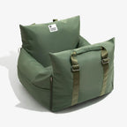 Pet Car Seat Bed Adjustable Safety Straps Reversible Cushion