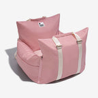 Pet Car Seat Bed Adjustable Safety Straps Reversible Cushion