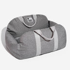 Pet Car Seat Bed Adjustable Safety Straps Reversible Cushion