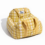 Pet Car Seat Bed Adjustable Safety Straps Reversible Cushion