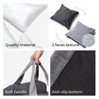 Pet Car Seat Bed Adjustable Safety Straps Reversible Cushion