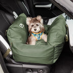 Pet Car Seat Bed Adjustable Safety Straps Reversible Cushion