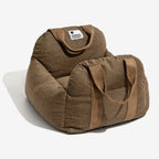 Pet Car Seat Bed Adjustable Safety Straps Reversible Cushion