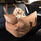 Pet Car Seat Bed Adjustable Safety Straps Reversible Cushion