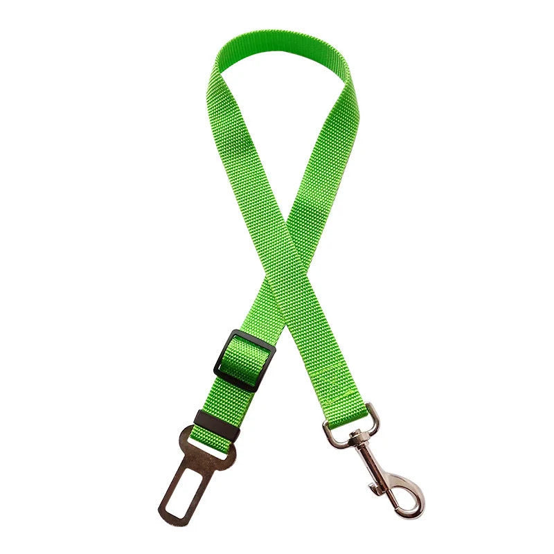 Pet Car Seat Belt Adjustable Nylon Swivel Snap