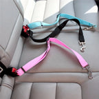 Pet Car Seat Belt Adjustable Nylon Swivel Snap