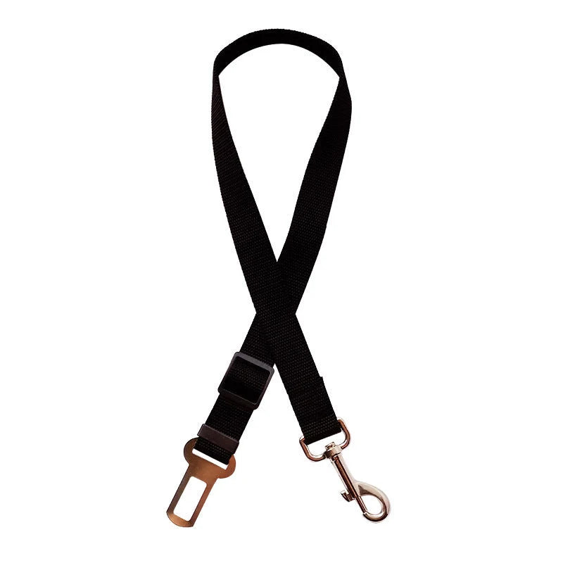 Pet Car Seat Belt Adjustable Nylon Swivel Snap