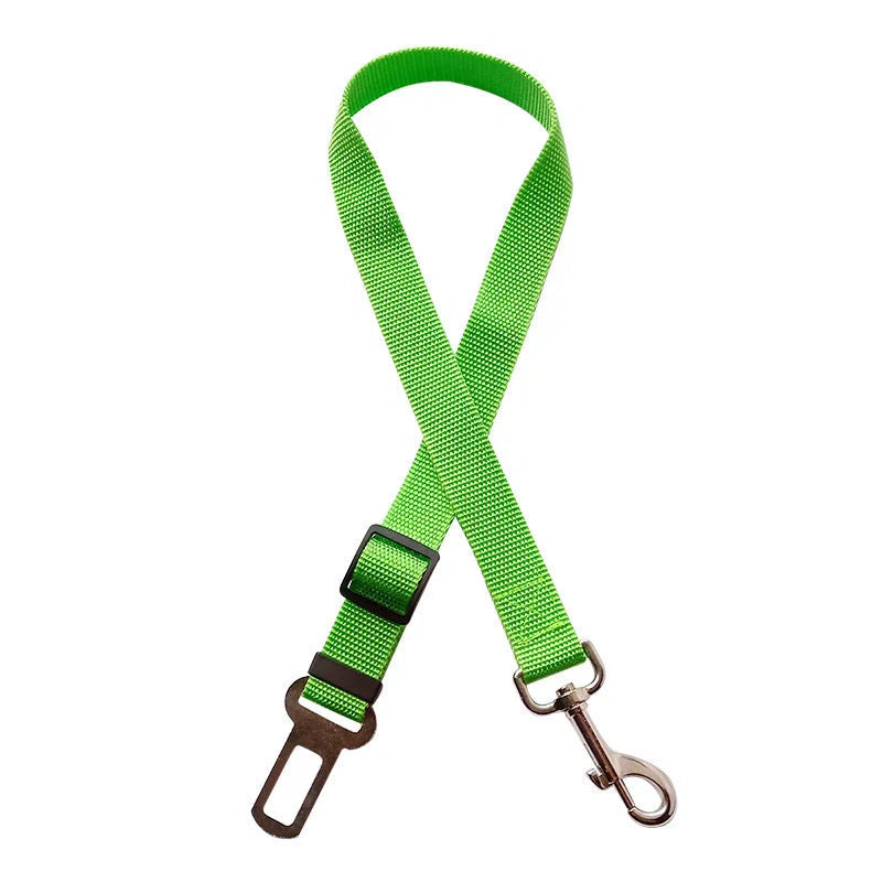 Pet Car Seat Belt Adjustable Nylon Swivel Snap