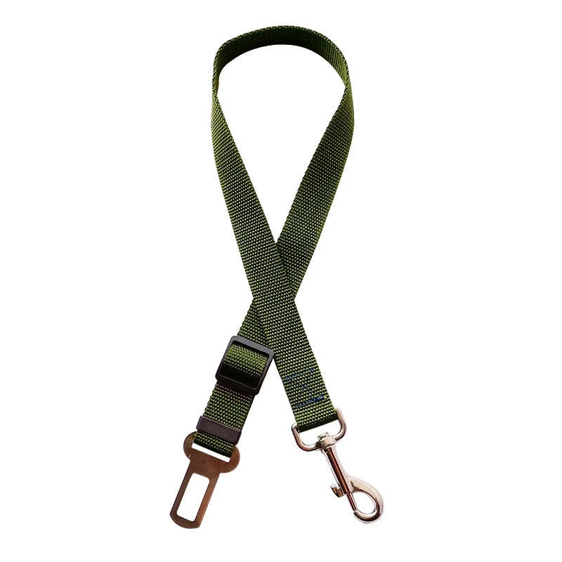 Pet Car Seat Belt Adjustable Nylon Swivel Snap