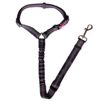 Pet Car Seat Belt Elastic Shock-Absorbing Adjustable & Reflective