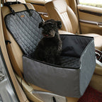 Pet Car Seat Cover Waterproof Quilted Padding Secure Fit