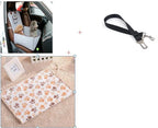 Pet Car Seat Cushion 2-in-1 Waterproof Nylon Adjustable Strap