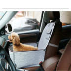 Pet Car Seat Cushion 2-in-1 Waterproof Nylon Adjustable Strap