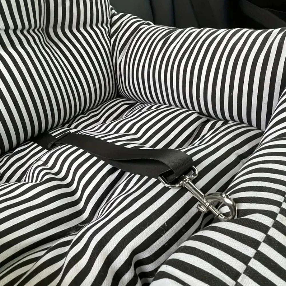 Pet Car Seat Non-Slip PVC Base Dual-Layer Cushioning