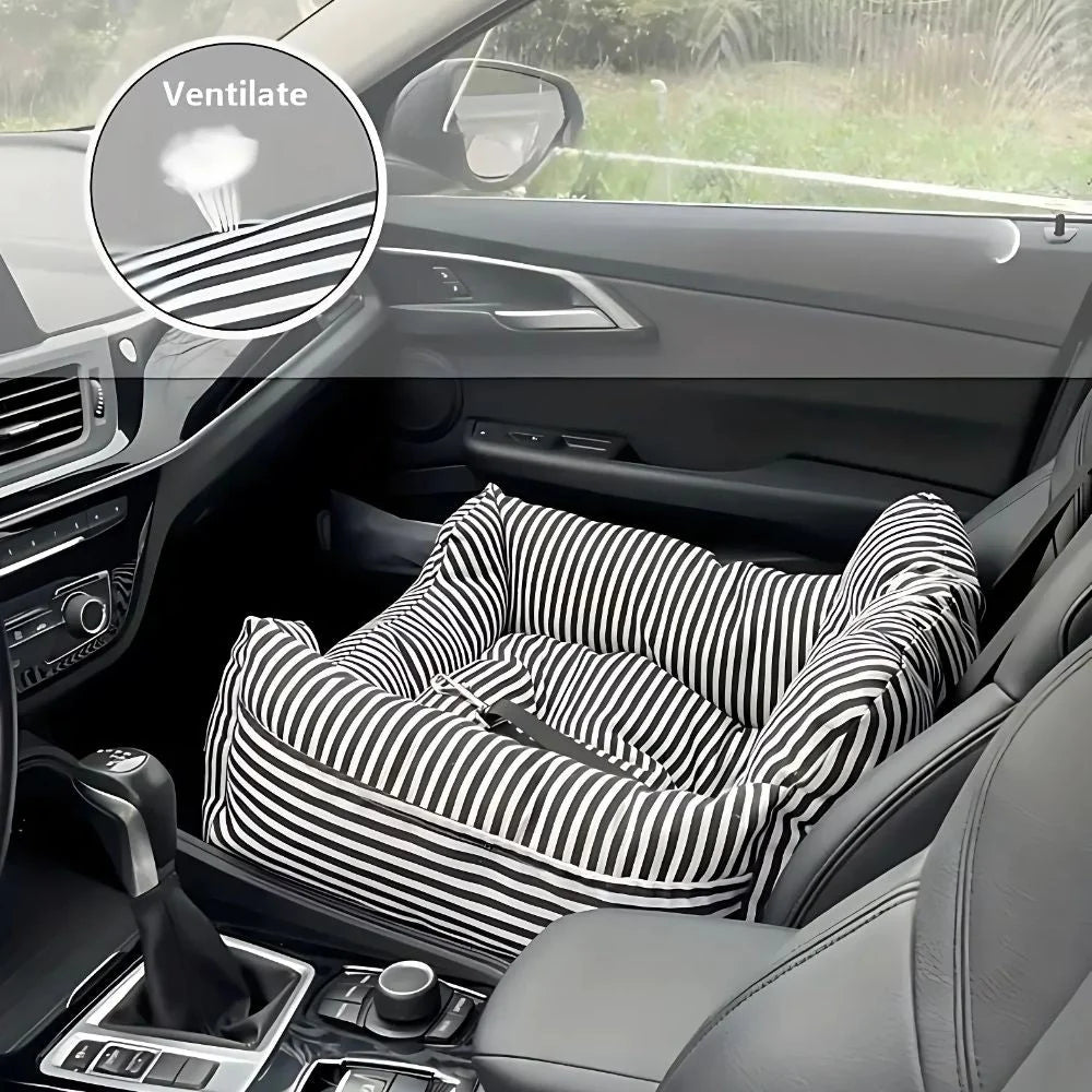 Pet Car Seat Non-Slip PVC Base Dual-Layer Cushioning