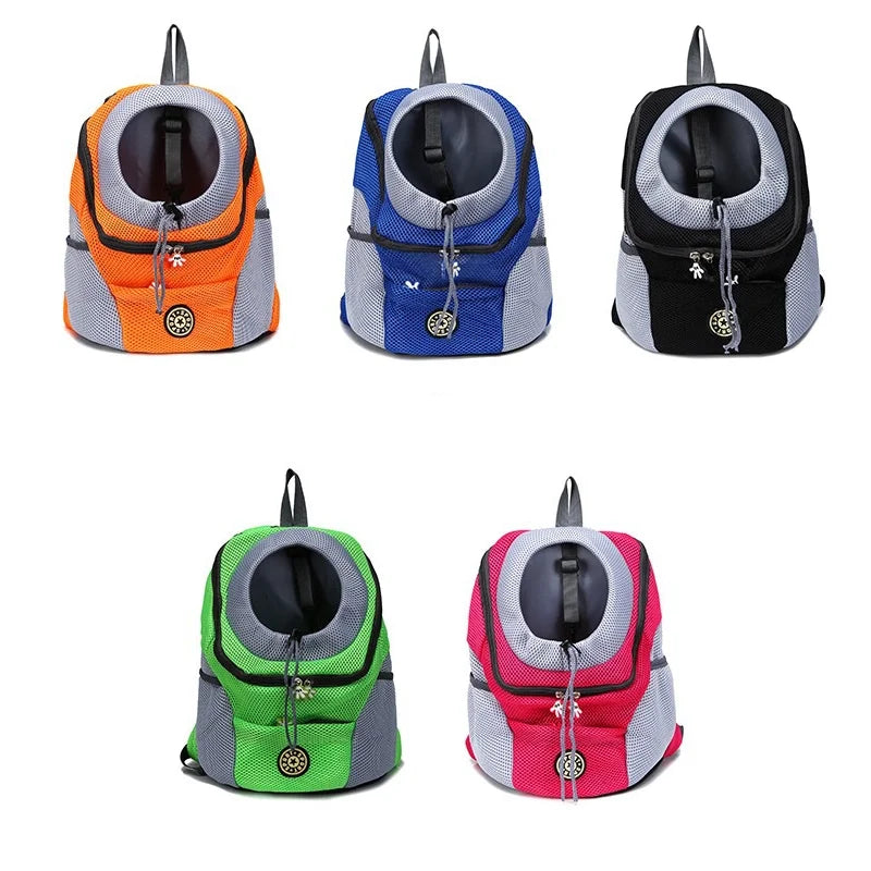 Pet Carrier Backpack Breathable Mesh Hands-Free Durable Nylon