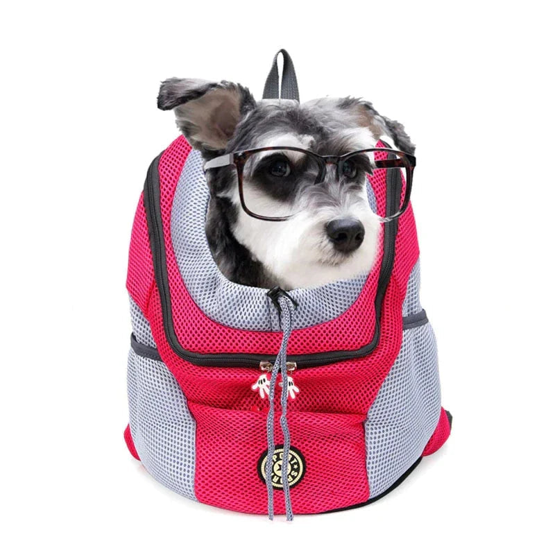 Pet Carrier Backpack Breathable Mesh Hands-Free Durable Nylon