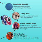 Pet Carrier Backpack Hands-Free Ventilated Stable Base