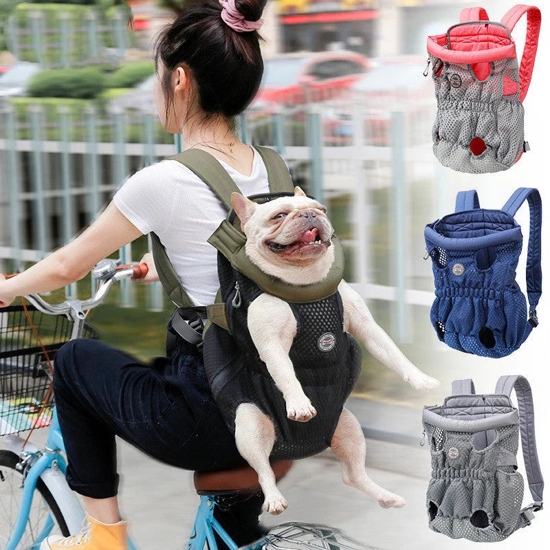 Pet Carrier Backpack Legs-Out Breathable Mesh