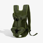 Pet Carrier Backpack Secure Multi-Closure Chest & Back Wearable