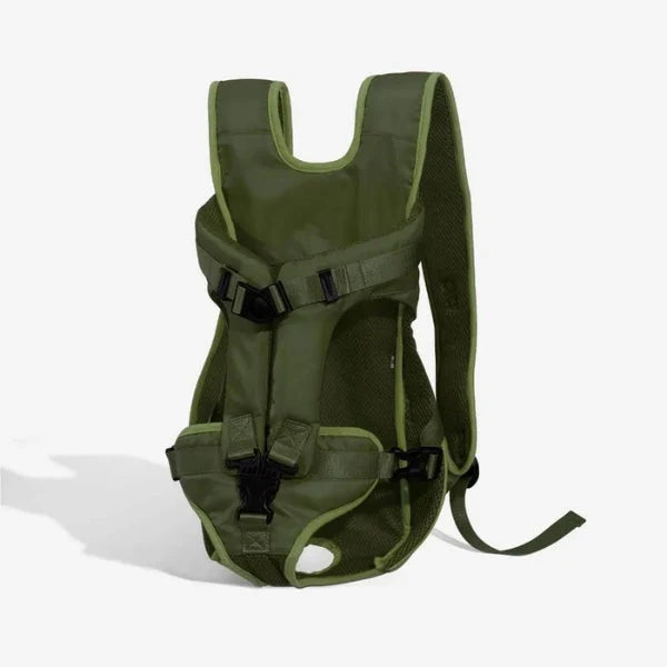 Pet Carrier Backpack Secure Multi-Closure Chest & Back Wearable