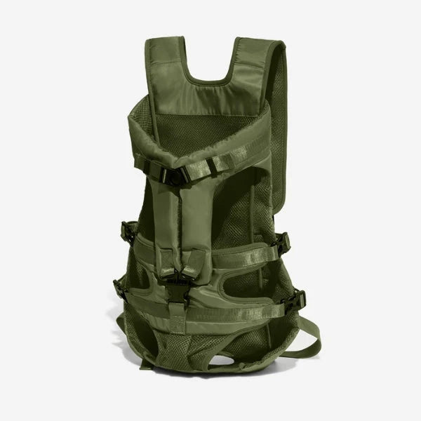 Pet Carrier Backpack Secure Multi-Closure Chest & Back Wearable