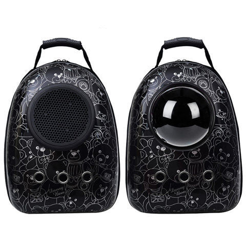 Pet Carrier Backpack Transparent Bubble Window Air Vents
