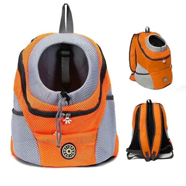 Pet Carrier Backpack Ventilated Adjustable Straps & Stable Base