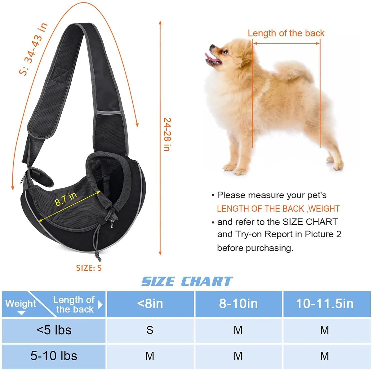 Pet Carrier Crossbody Adjustable Drawstring Breathable Bottom