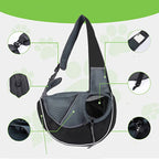 Pet Carrier Crossbody Adjustable Drawstring Breathable Bottom