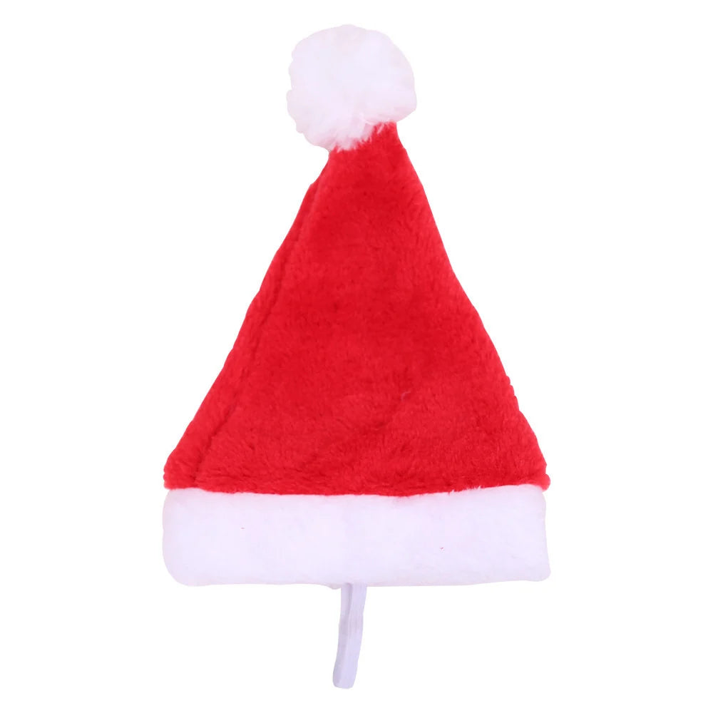 Pet Christmas Hat Soft Velvet Washable One Size