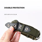 Pet Collar Leather & Fabric AirTag Pocket Adjustable Fit