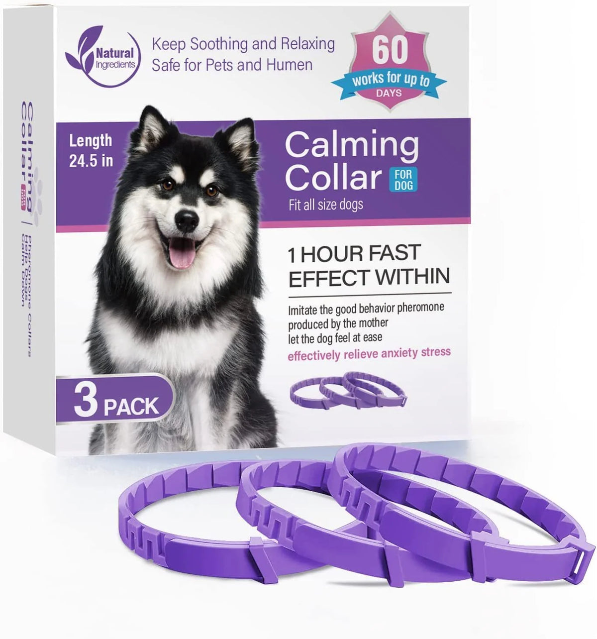 Pet Collar Pheromone-Infused Adjustable Fit
