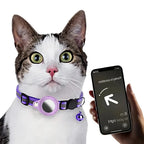 Pet Collar Reflective Strip Waterproof Nylon Tracker Pocket