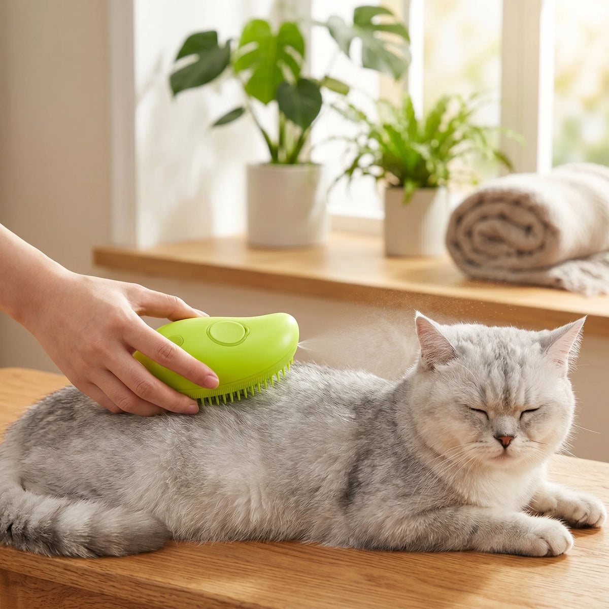 Pet Comb Foldable Fine Mist Sprayer Ergonomic Soft Grip