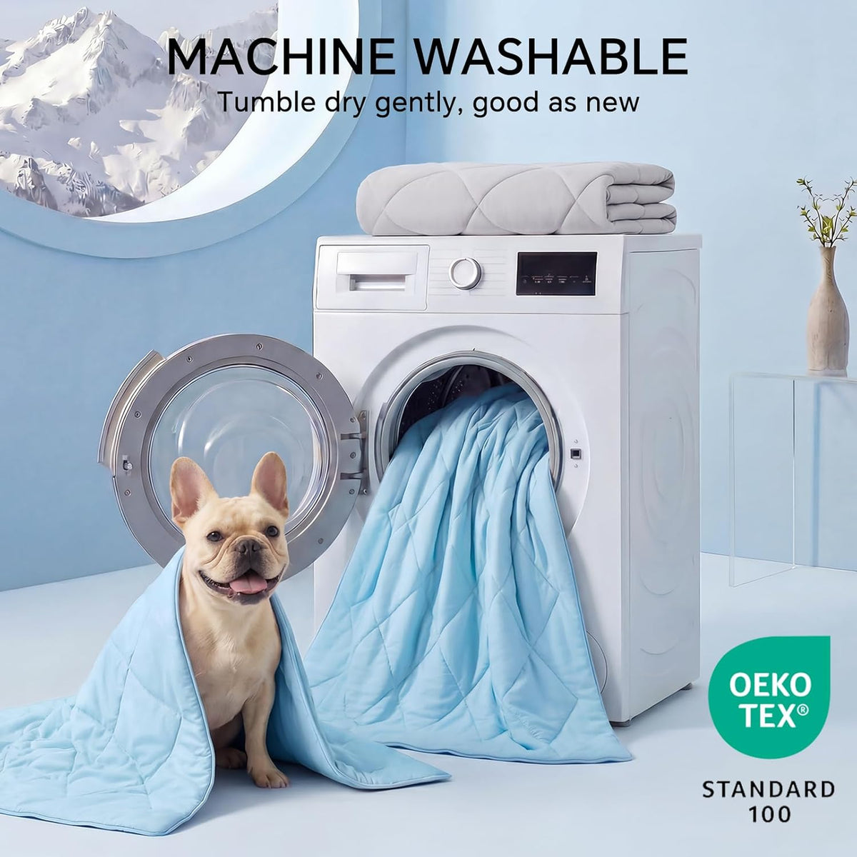 Pet Cooling Blanket Quilted Nylon Q-MAX Machine Washable