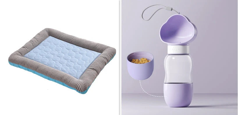 Pet Cooling Mat Ice Silk Anti-Slip Machine Washable