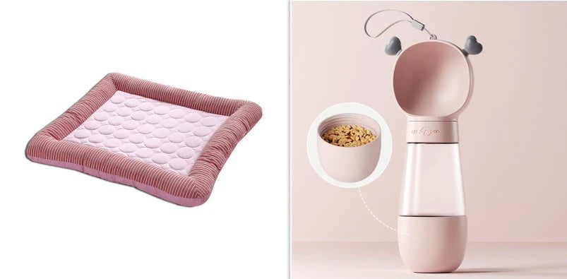 Pet Cooling Mat Ice Silk Anti-Slip Machine Washable