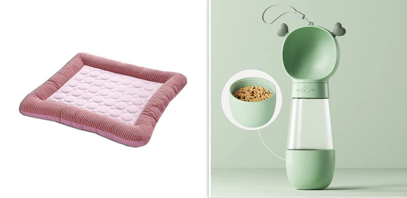 Pet Cooling Mat Ice Silk Anti-Slip Machine Washable