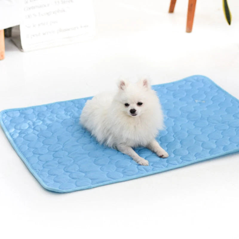 Pet Cooling Mat Ice Silk & Breathable Mesh Foldable