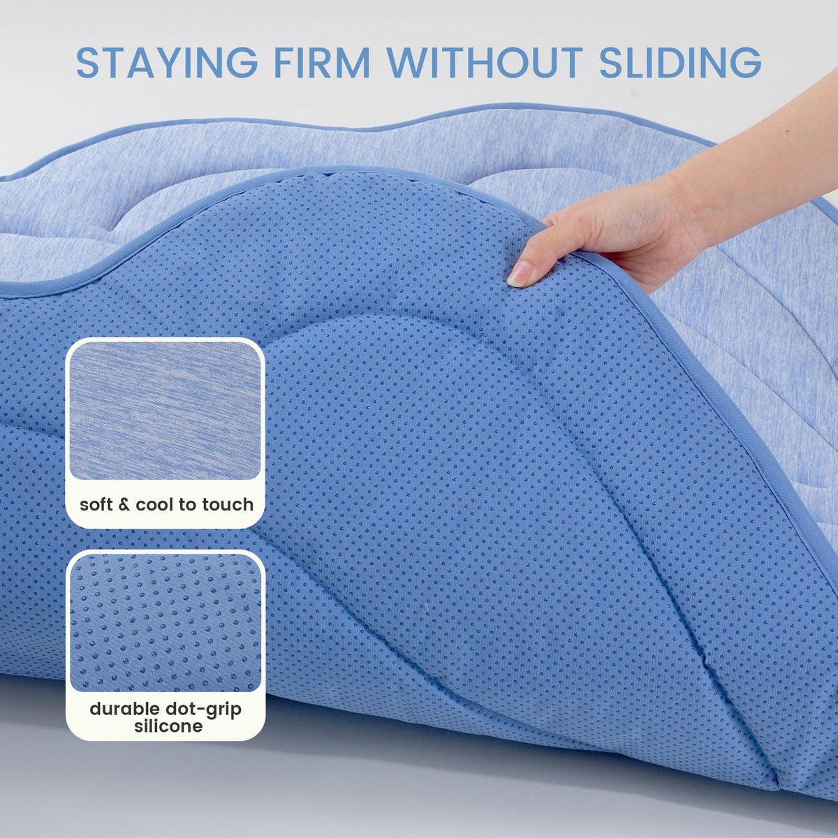 Pet Cooling Mat Instant Cooling Fabric Waterproof & Non-Slip Backing
