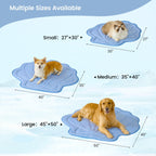 Pet Cooling Mat Instant Cooling Fabric Waterproof & Non-Slip Backing
