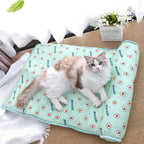 Pet Cooling Mat Self-Cooling Ice Silk & Plush Cotton