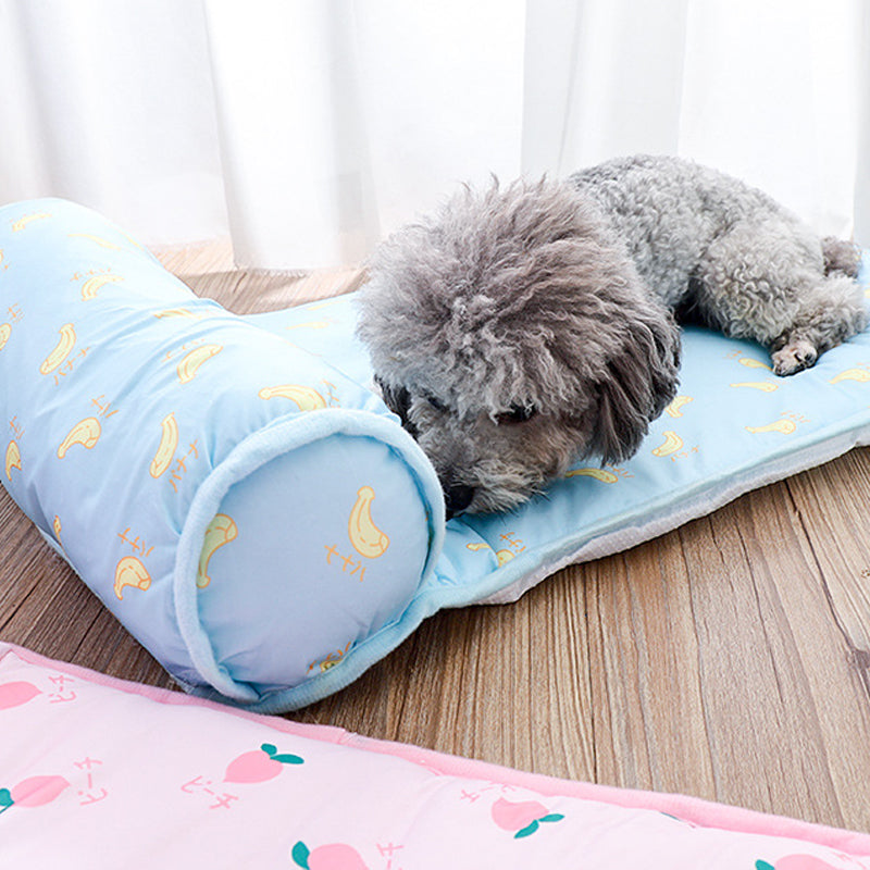 Pet Cooling Mat Self-Cooling Ice Silk & Plush Cotton