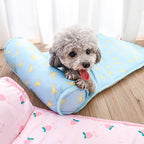 Pet Cooling Mat Self-Cooling Ice Silk & Plush Cotton