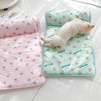 Pet Cooling Mat Self-Cooling Ice Silk & Plush Cotton