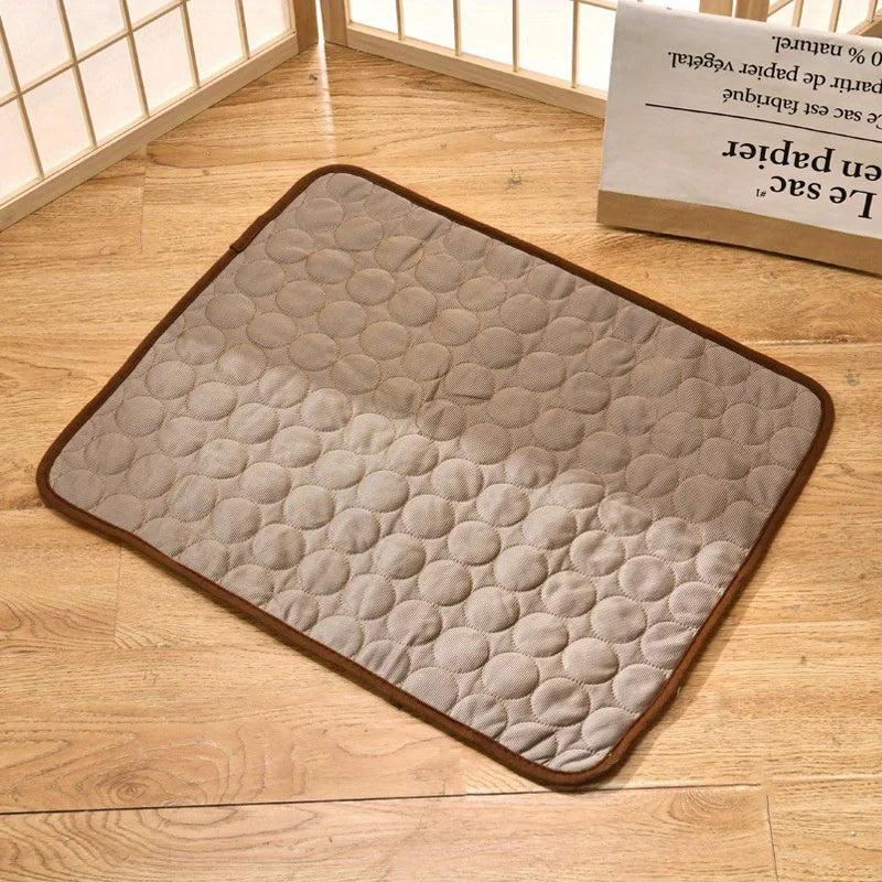 Pet Cooling Mat Silky Breathable Foldable Non-Slip