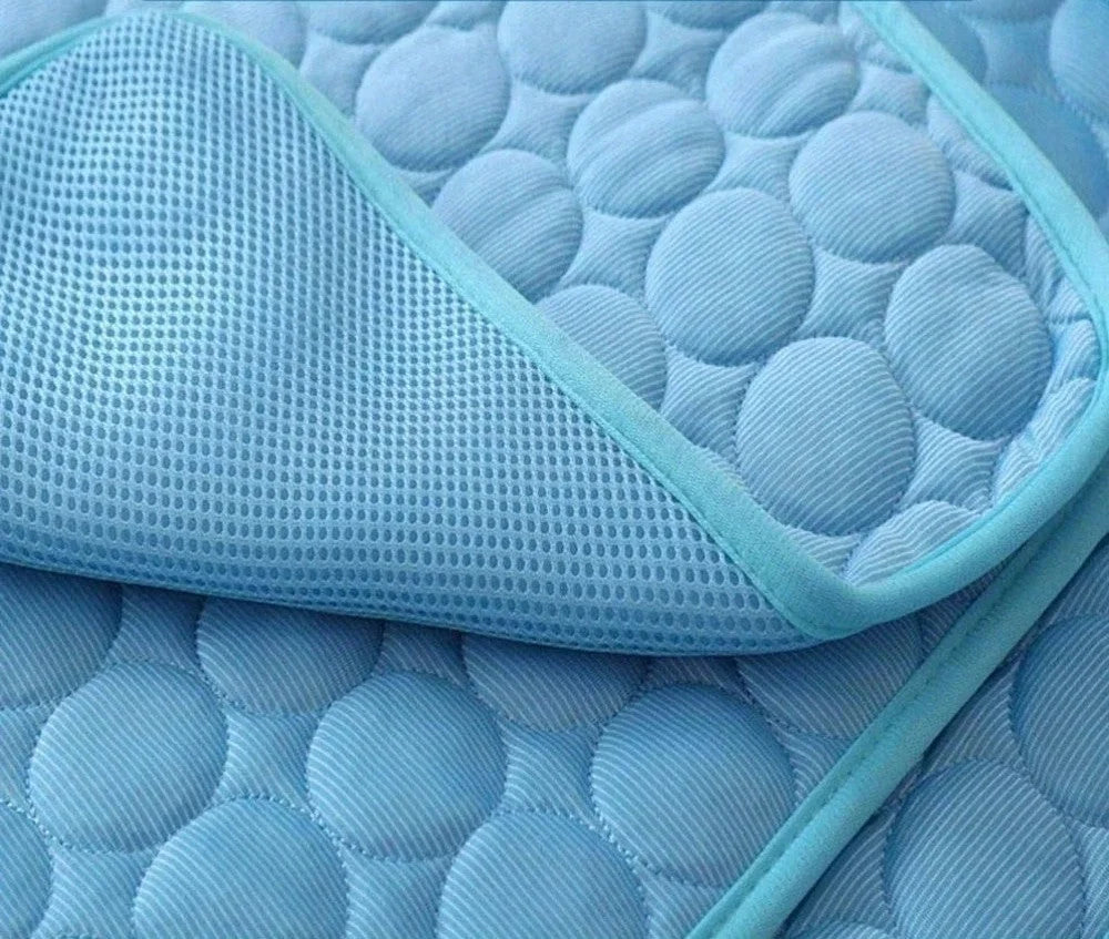 Pet Cooling Mat Silky Breathable Foldable Non-Slip