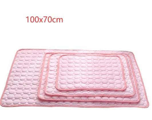 Pet Cooling Pad Ice Silk Surface & Breathable Mesh