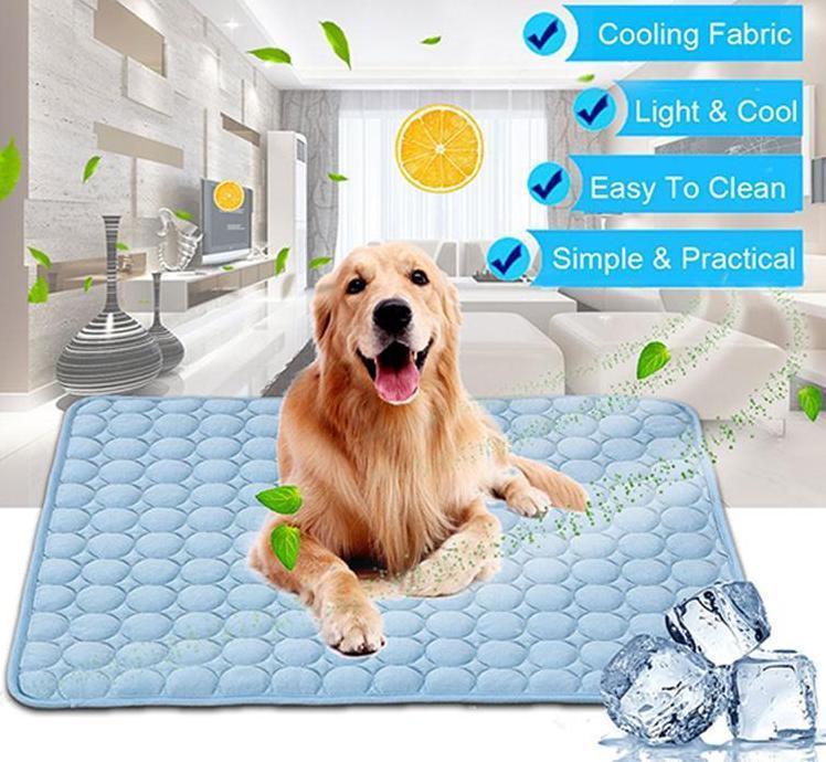 Pet Cooling Pad Ice Silk Surface & Breathable Mesh